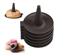 Bagels Silicona Marrón 6 Unidades 12.50x13.50x17 cm