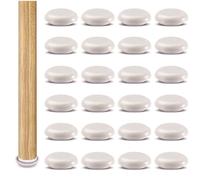 Bagentry 24 deslizadores de muebles de 1 pulgada, protectores de suelo redondos autoadhesivos para patas de silla, patas de mesa, posavasos resistentes para muebles de madera dura, electrodomésticos