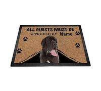 BAGEYOU Felpudo personalizado con My Love Dog Great Dane Welcome Floor Mat Todos los invitados deben ser aprobados 23.6" x 15.7"