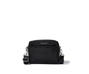 Baggallini 2-in-1 Convertible Belt Bag, Bolsillo 2 en 1 para cinturón para Mujer, Negro, Einheitsgröße