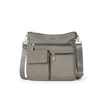 Baggallini, Bandolera delgada moderna en todas partes para Mujer, Sterling Shimmer, Talla única