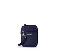 Baggallini Bandolera, Essential Mini Bolsa para Mujeres-Tarjetero RFID Integrado-Monedero pequeño Crossbody con Correa de Hombro Intercambiable, Cadet Navy, Small