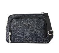 Baggallini Bolsa con cremallera triple con cartera, midnight blossom