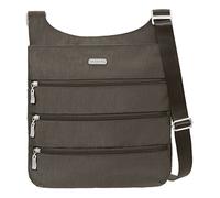 Baggallini Bolsa cruzada de viaje con cremallera grande., Portobello, Talla única, Bolsa de viaje cruzada con cremallera grande