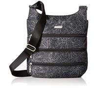 Baggallini Bolsa Grande con Cremallera con RFID, Cruzado Convertible para Mujer, Midnight Blossom, Talla única