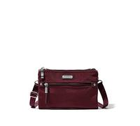 Baggallini, Bolso bandolera pequeño Subway para Mujer, Cereza oscura, Talla única