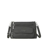 Baggallini Everyday Bag, Bolso Bandolera Original RFID para Uso Diario para Mujer, Gris Oscuro, Talla única