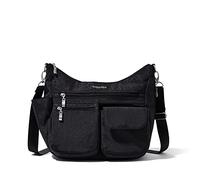 Baggallini Bolso moderno en todas partes, negro (Black Cheetah Emboss), Talla única