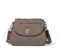 Baggallini Calais Crossbody Bags for Women 10x7 Lightweight Water-Resistant Travel Purse, RFID Protection & Interior Organization, Bolso Cruzado Mujer, Portbello Shimmer, Talla única