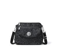 Baggallini Calais Crossbody Bags for Women 10x7 Lightweight Water-Resistant Travel Purse, RFID Protection & Interior Organization, Bolso Bandolera Unisex Adulto, Midnight Blossom, Talla única