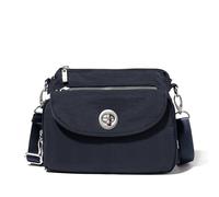 Baggallini Calais Crossbody Bags for Women 10x7 Lightweight Water-Resistant Travel Purse, RFID Protection & Interior Organization, Bolso Cruzado Unisex Adulto, Azul Marino, Talla única