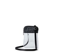 Baggallini Clear Explorer Crossbody, Bolso Bandolera Bryant para Mujer, Midnight Blossom, Einheitsgröße