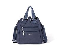 Baggallini Drawstring Bag, Bolso Moderno Everywhere con cordón Mujeres, Azul Marino, Einheitsgröße