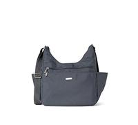 Baggallini, Essential Hobo Crossbody-Bolsa de viaje con funda para equipaje Mujeres, gris oscuro