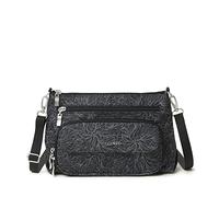 Baggallini Everyday Crossbody Bag, Bolso Bandolera Original RFID para Uso Diario para Mujer, Flor de Medianoche, Talla única