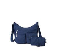 Baggallini Everywhere Bagg Crossbody for Women 11x9 Lightweight Nylon Hobo Water-Resistant Travel Bag W Protection überall Tasche mit RFID, pacific, talla única