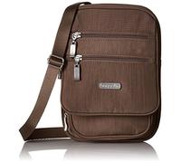 Baggallini Journey Crossbody Bags For Women 9x6 Small Lightweight Nylon Zipped Travel Safe Handbag Phone Passport Purse W/RFID, Bolso Bandolera Mujeres, Portobello, Talla única