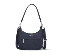Baggallini Modern Pocket Half Moon 11"x10.5" Shoulder for Women W/Replaceable Straps Converts to Crossbody Bag, Bolso de Media Luna para Mujer, Azul Marino, Women's