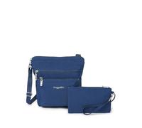 Baggallini Pocket Crossbody Bags For Women 8x8 Small Lightweight Durable Nylon Water-Resistant Travel Purse W/RFID Wristlet, Bolsos de Hombro Mujeres, Pacific, Talla única