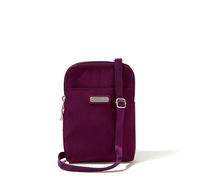 Baggallini Rfid-5x7.25" Lightweight Small Phone Wallet Bag-Nylon Travel Purse, Take Two RFID Bryant Crossbody para Mujer, Morera, Processing Processing