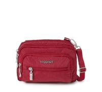 Baggallini Riñonera pequeña con triple cremallera para mujer, riñonera convertible de 20 x 15 cm, ligera y resistente al agua, Manzana, Talla única