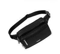 Baggallini Securtex - Bolso antirrobo, para Mujer, con Cremallera, cinturón, Negro, Taille Unique, Securtex® Riñonera antirrobo