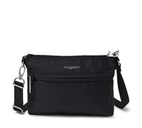 Baggallini Securtex-Bolso Bandolera antirrobo, Cuerpo Cruzado para Mujer, Black, Talla única