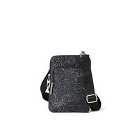 Baggallini Securtex - Bolso bandolera antirrobo, Estampado de flores de medianoch, Talla única