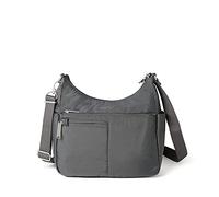 Baggallini Securtex® Bolso bandolera antirrobo Memento, Carbón, Talla única