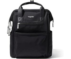 Baggallini, Soho Backpack, Mochila de viaje para portátil para mujer, Negro -, Talla única