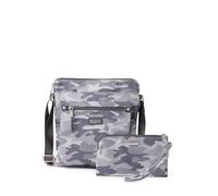 Baggallini womens Go Bagg with RFID Phone Wristlet, Grey Camo Print, One Size US
