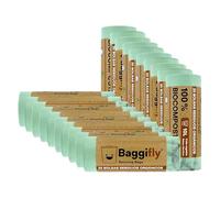 Baggifly, Bolsas de Basura Biodegradables 10L, 400 Bolsas Basura Compostables, ECO Friendly, Cubos Pequeños y Residuos Orgánicos, Pack 20 x 20, Fabricado en España