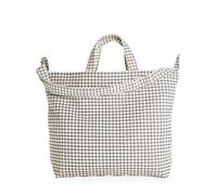 BAGGU Bolsa horizontal con cremallera, Rejilla natural, Talla única, Bolsa de mano