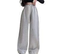 Baggy Joggers Teen Girls Oversized Wide Leg Loose Sweatpants Kids Elastic High Waist Drawstring Athletic Sweat Pants Jogging Tracksuit Bottoms Big Girl Activewear School Trousers