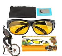 Bagiaope Gafas Amarillas Para Conducir De Noche,De Seguridad Antiviento | Gafas De Conducción Antirreflejo Antiviento Visión Nocturna,Para Niebla Crepúsculo Caminar Ciclismo Hombres Mujeres