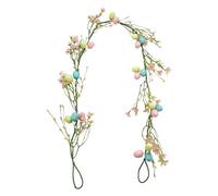 Bagiaope Guirnalda De Huevos De Pascua - Decoración de Huevos de Primavera Artificial 1.5 Metros - Guirnalda de Árbol de Pascua,para Jardín Interior Hogar Habitación Dormitorio Ventana y Porche