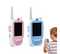 Bagiaope Intercomunicadores de Video para Niños | Radios De Juguete con Pantalla Y Efectos De Voz,Walkie Talkies De Video para Exteriores,para Juego en Exteriores, Acampada, Navidad, Cumpleaños,