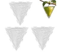 Bagiaope Moldes de Cultivo de Vegetales - 3 Piezas Molde Transparente Triangular y Cúbico | Molde Para Cultivar Frutas,para el Crecimiento de Pepino Tomate Fresa Calabaza Sandía y Plantas de Jardín
