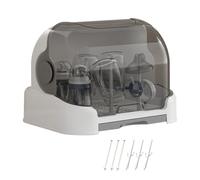 Bagiaope Organizador De Biberones | Escurridor De Biberón Y Tetinas con Tapa Y Bandeja De Drenaje Extraíble | Caja Guardar Biberones para Niños Pequeños Cocina Baño Guardería