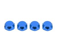 baginbaginbag Aluminio Alloy RC Car Wheel Hex Hub Nuts, for 1/8 Scale Model Cars, High Simulation Performance, Lightweight Durable Upgrade Parts, Brilliant Colors for Enhanced Appe (azul)