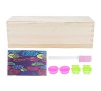 Baginbaginbag Juego de moldes de pan de silicona de alta temperatura para hornear bricolaje, patrón de rosas, no tóxico, ecológico, marco de madera duradero, reutilizable para