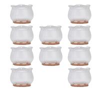 baginbaginbag Protectores de Piso para Patas de Silla, Goma y Duradera, Fondo de Fieltro, sin instalación de Pegamento, previene rayones y Ruidos, para Varios Tipos de Muebles (Metro)