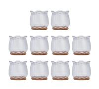 baginbaginbag Protectores de Piso para Patas de Silla, Goma y Duradera, Fondo de Fieltro, sin instalación de Pegamento, previene rayones y Ruidos, para Varios Tipos de Muebles (S)