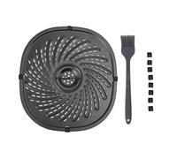 baginbaginbag Sartén para parrilla, acero inoxidable, apta para lavavajillas, revestimiento antiadherente, plato crujiente, estante de vapor, para múltiples alimentos, cocina más saludable, fácil de