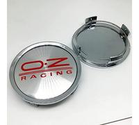 BAGLEV 4 Piezas Buje Tapa,Tapas Centro Cubo Coche,For OZ Racing 75mm Impermeable AntióXido Cubo Central Centro Rueda Accesorios,F