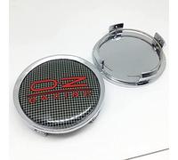 BAGLEV 4 Piezas Buje Tapa,Tapas Centro Cubo Coche,For OZ Racing 75mm Impermeable AntióXido Cubo Central Centro Rueda Accesorios,E