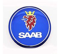 BAGLEV 4 Piezas Buje Tapa,Tapas Centro Cubo Coche,For SAAB 60mm Impermeable AntióXido Cubo Central Centro Rueda Accesorios,L-Black-A