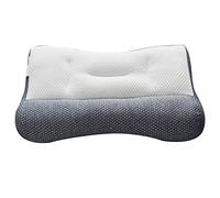 BagLEv Almohada cervical de espuma viscoelástica para dormir de lado, soporte ortopédico para dolor de cuello y hombros, almohada ergonómica, almohada ergonómica ajustable, alivio del dolor (A)