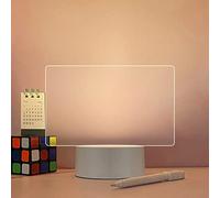 BagLEv Tablero de Notas LED Creativo Con Luz Nocturna USB y Bolígrafo - Lámpara de Mensajes Para Decoración del Hogar y Vacaciones