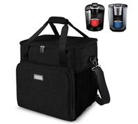 BAGLHER Bolsa de viaje para cafetera compatible con Keurig K-Classic, Keurig K-Elite, Keurig K-Compact u otros accesorios, funda portátil para cafetera con correa para el hombro para viajes, color